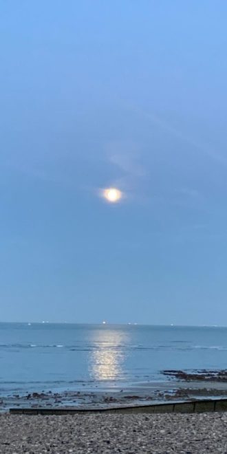 Coucher de lune - Plage - Le Havre